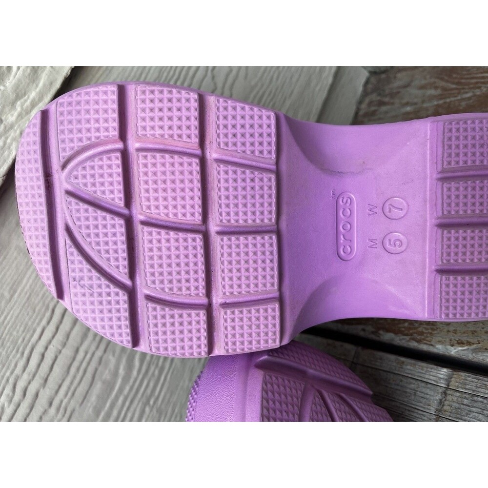 Crocs Women's 7 Stomp Platform Clogs Shoes Bubble - Picture 10 of 12